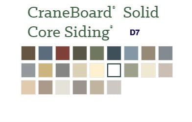 CraneBoard Solid Core Vinyl Siding Color Options